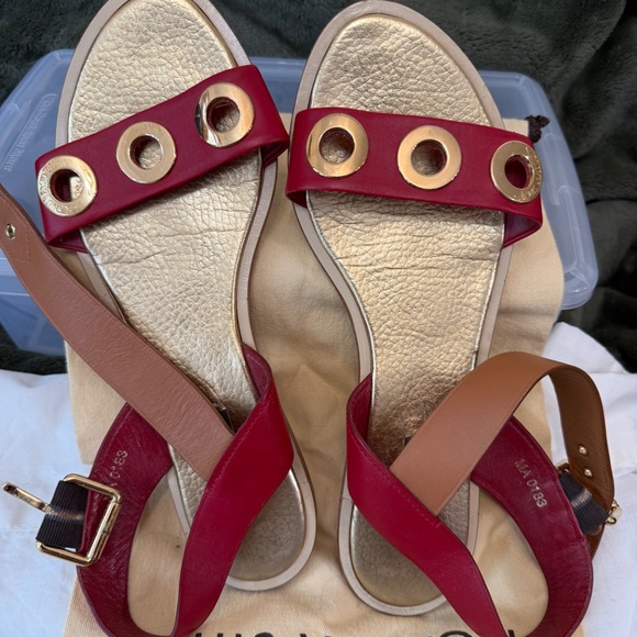 Louis Vuitton 41 Two Tone leather sandals - Picture 3 of 5